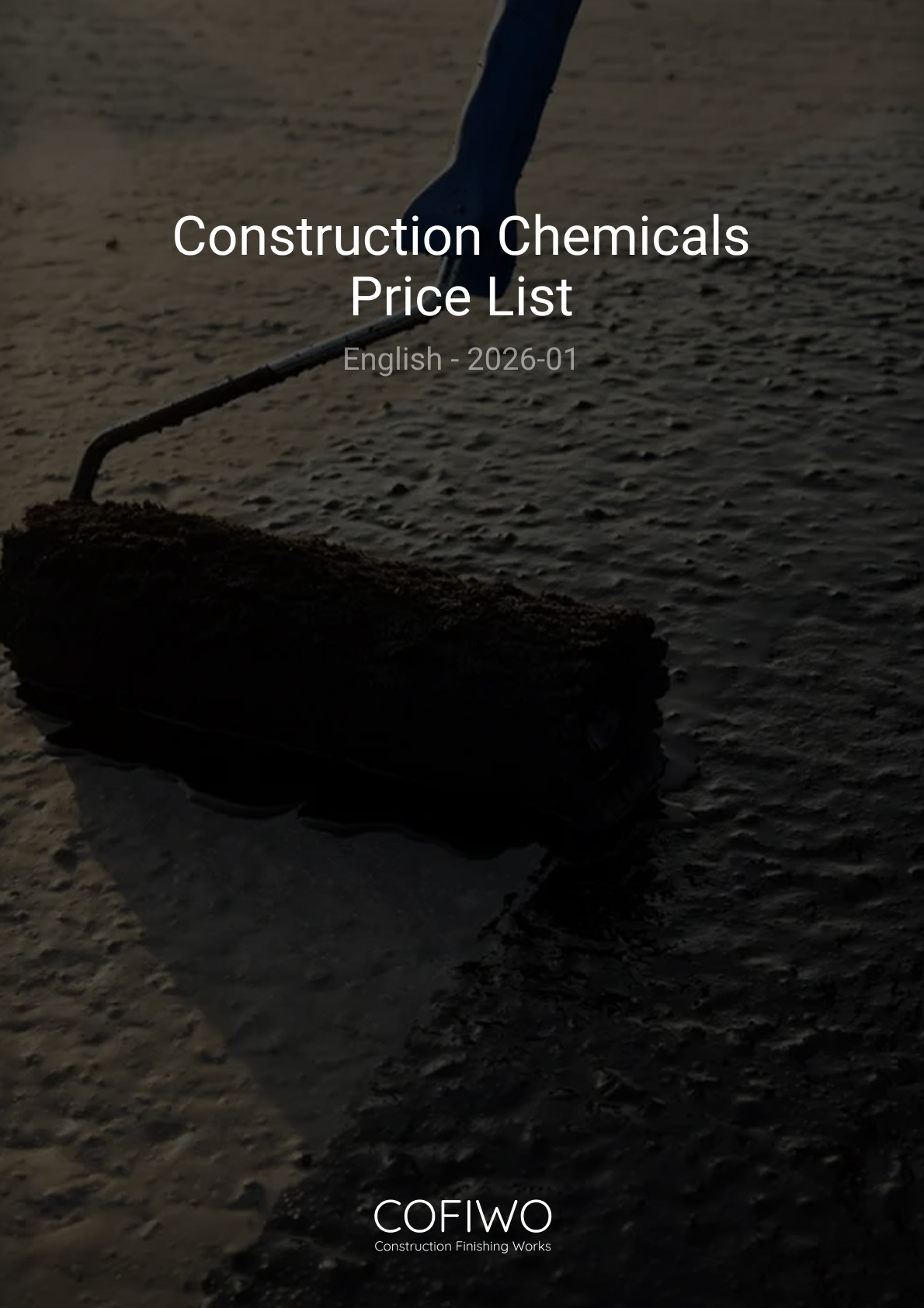 Liste de Prix Produits Chimiques de Construction 2026