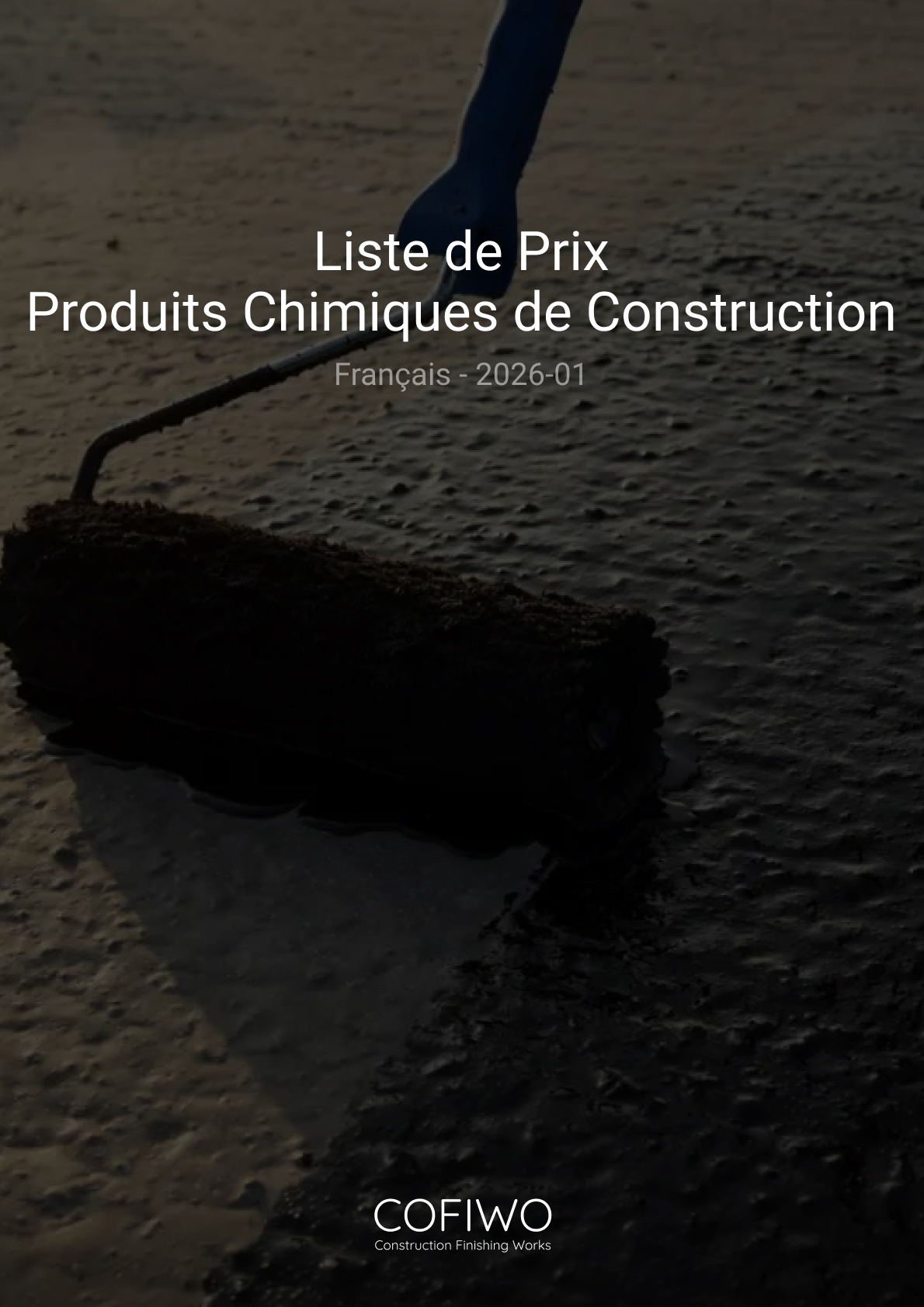 Liste de Prix Produits Chimiques de Construction 2026