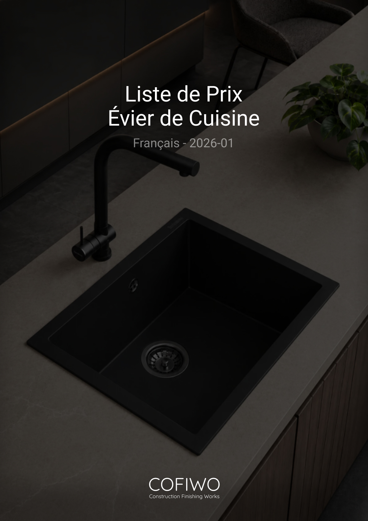 Liste de Prix Éviers de Cuisine 2026